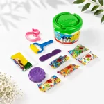خمیر بازی 10 رنگ آریا مدل سطلی - تصویر 3